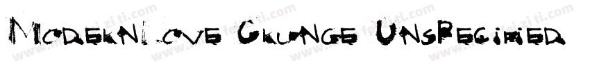 ModernLove Grunge Unspecified Regu字体转换